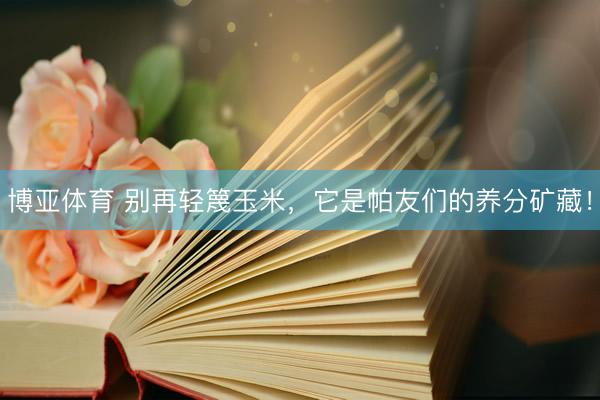 博亚体育 别再轻篾玉米，它是帕友们的养分矿藏！