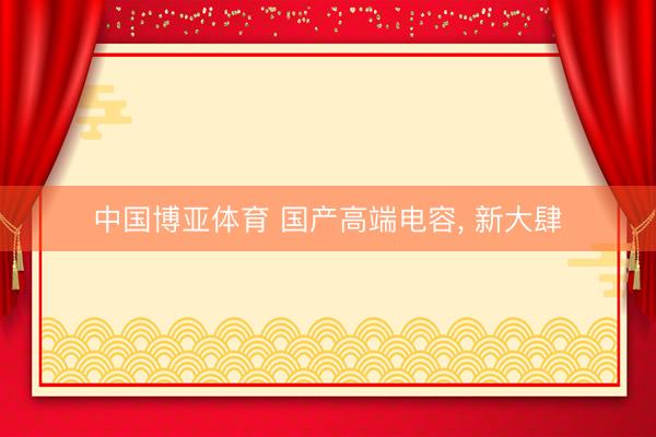 中国博亚体育 国产高端电容, 新大肆